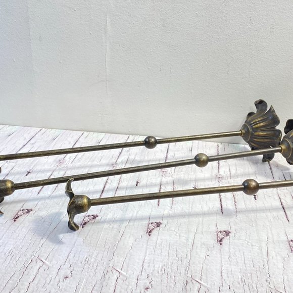 Vintage Set of 3 Candlesticks Holder Taper Brass, Candles Holder for Holiday - Picture 4 of 10